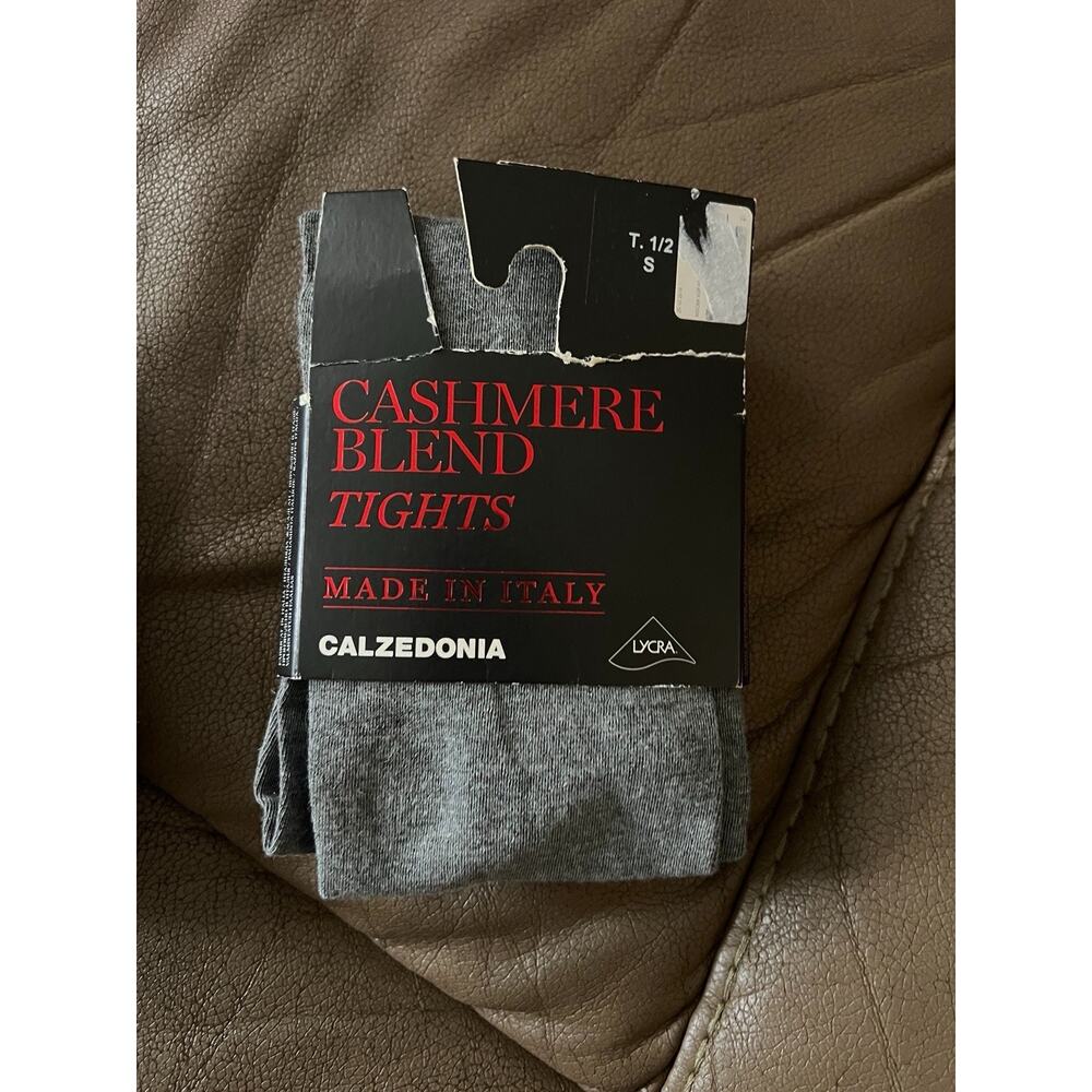 CALZEDONIA Cashmere blend tights, size S,Heather Gray , warm and cozy brand new